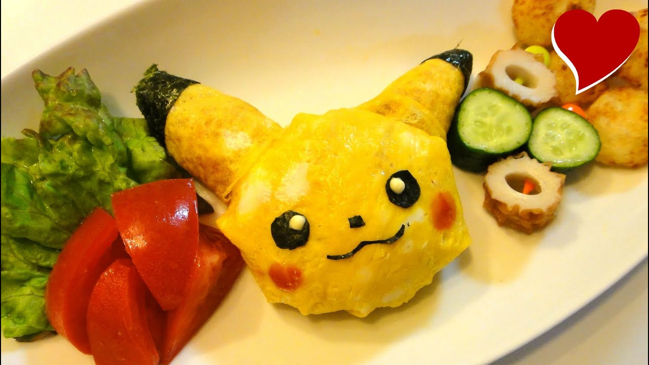 Pikachu Omelette Rice (Omurice) 簡単ピカチューオムライス Recipe