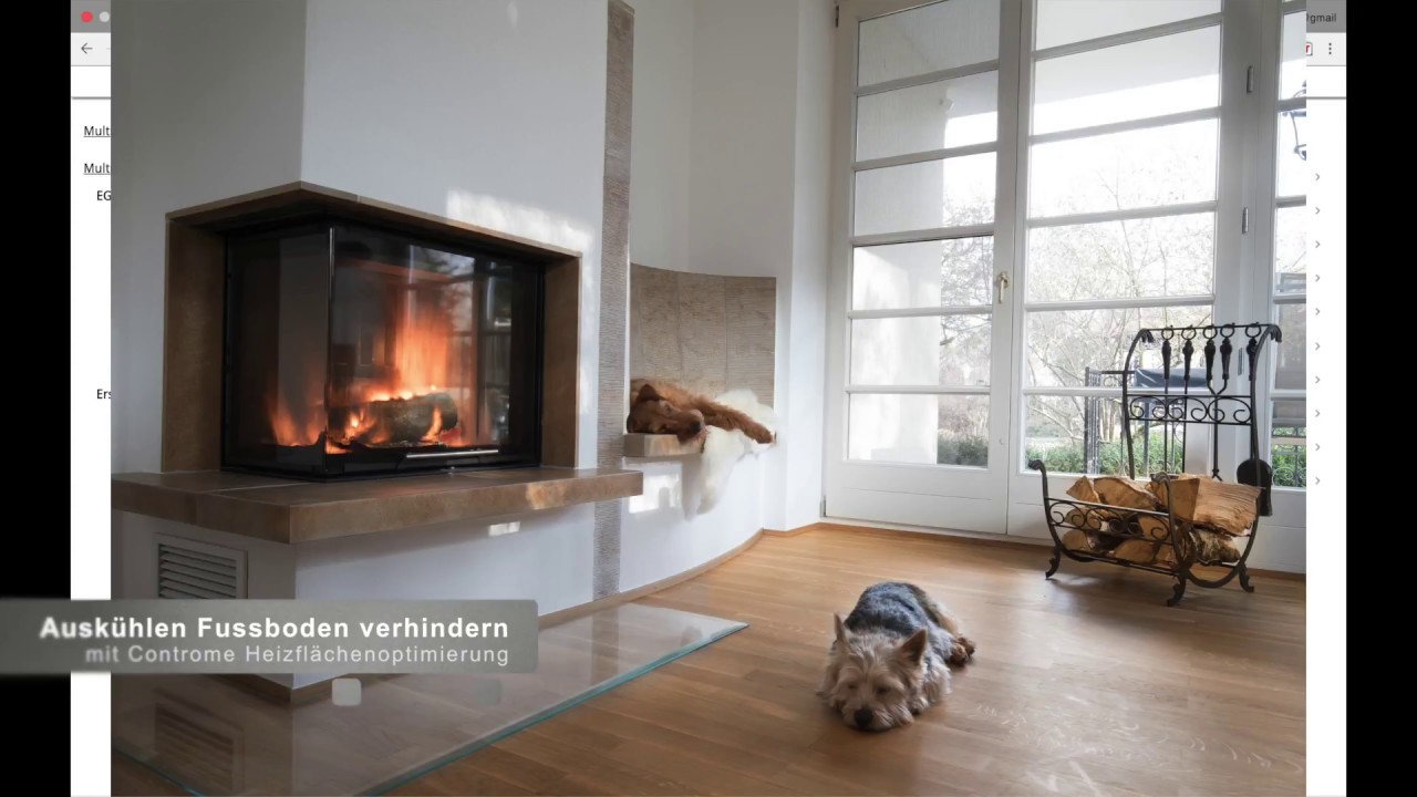 Das Problem bei Fussbodenheizung mit Kaminofen