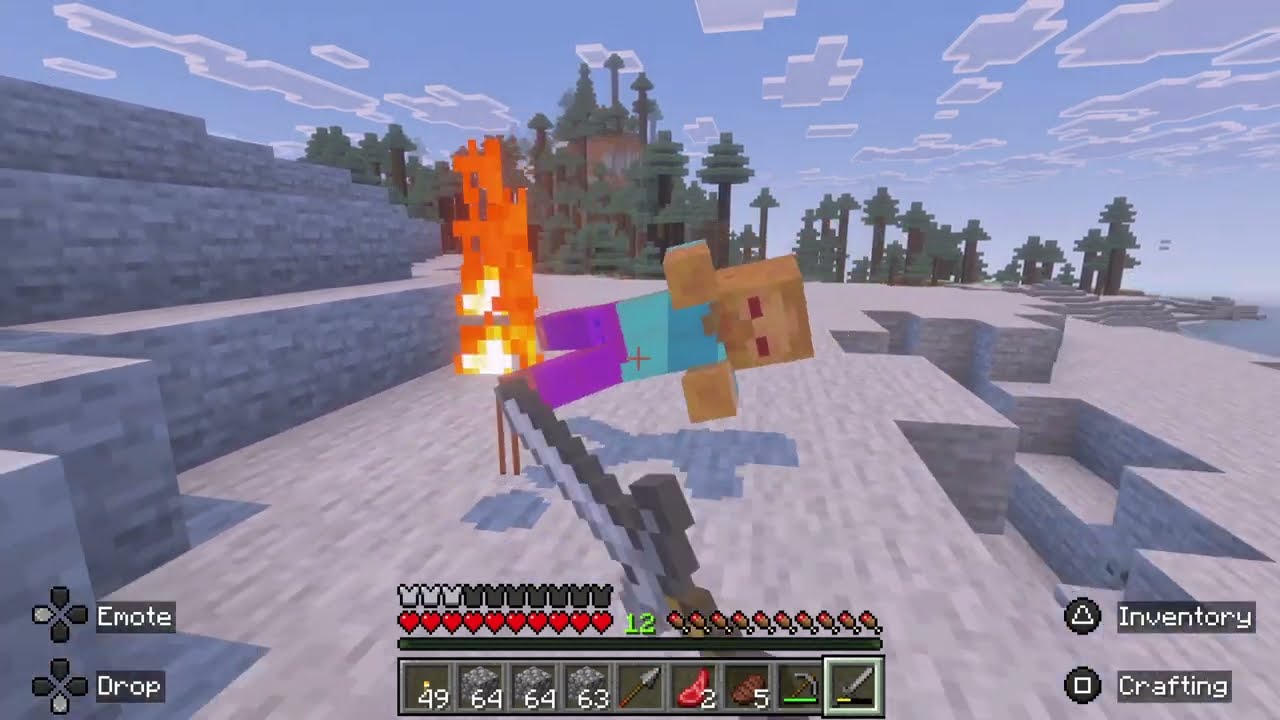 Cookiedad uk tv plays Minecraft - Mining with my sister