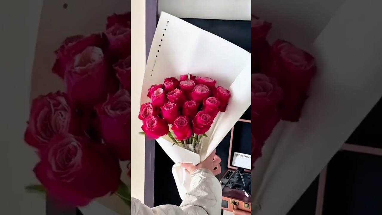 Tutorial Cara Merangkai Buket Bunga Mawar Simple dan Elegan #tutorial #diy #rose #florist #flowers
