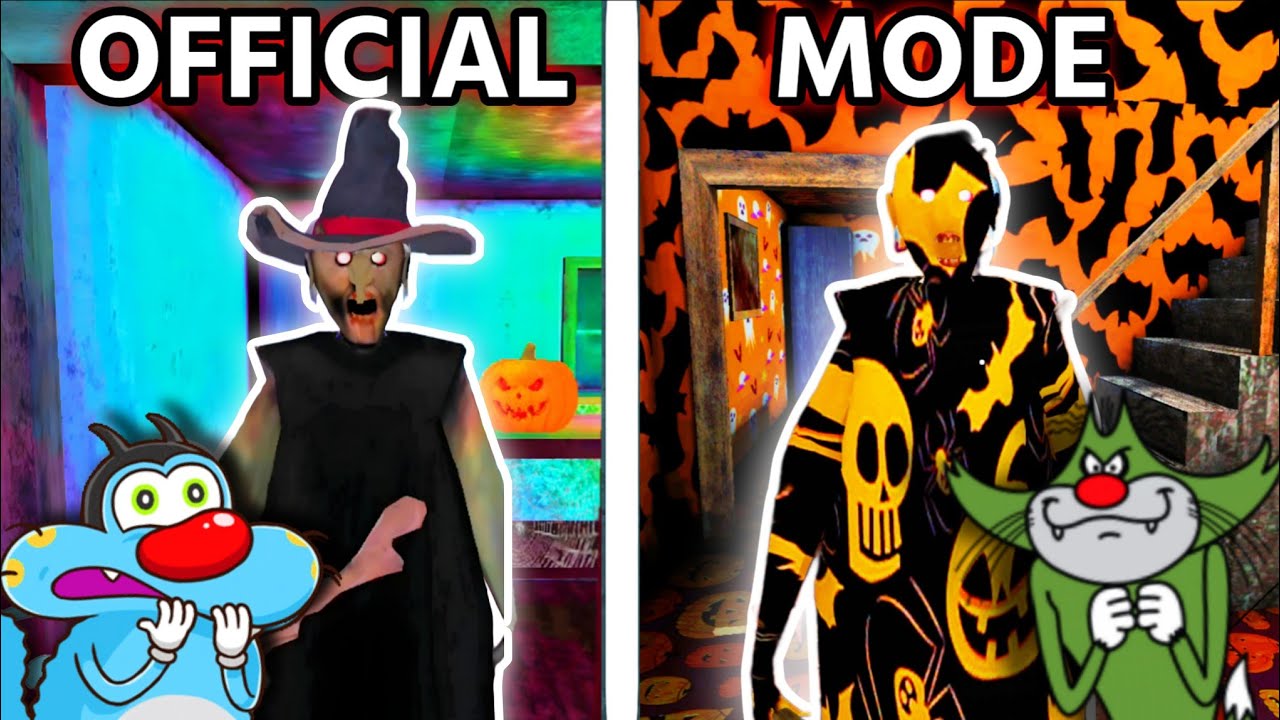🔥 Granny Halloween Theme Official Vs Mode Version With Oggy and Jack
