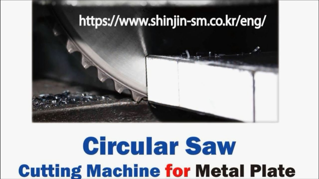 [Shinjin SM] Circular Saw Cutting Machine for Metal Plate