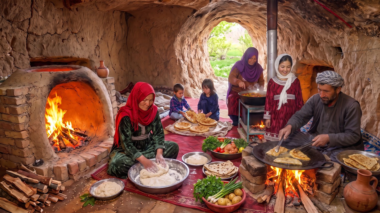 The Family That Still Lives and Cooks Inside a Cave That's 2000 Years Old