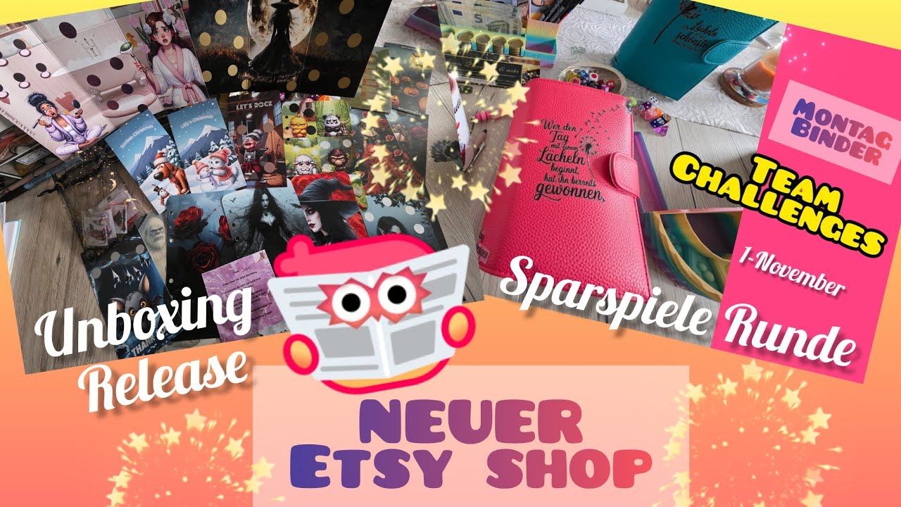 🎲💞 Sparspiele Team Challenges Montagsbinder / 1-November 💞🎲 / Unboxing NEUER Sparspiele Shop