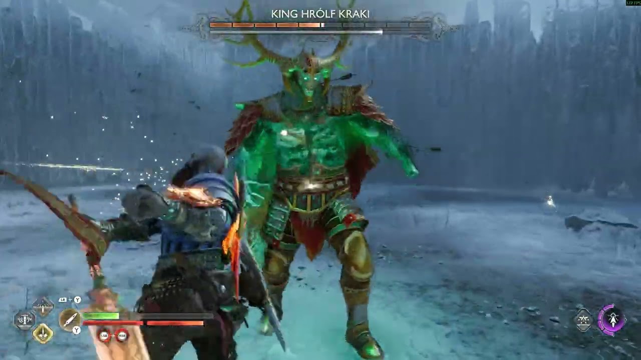 GOW Ragnarök berserker king fight