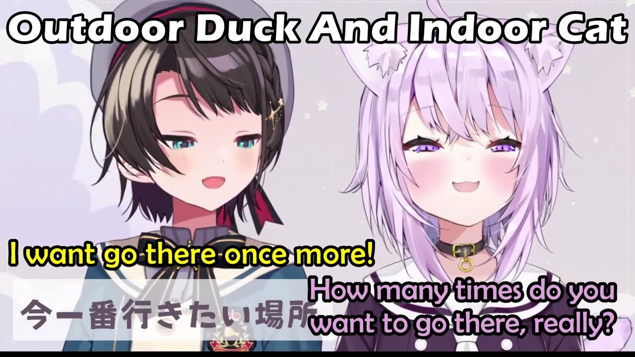 Duck And Cat Guessing Each Other's Place That They Want To Visit Now【Hololive English sub】