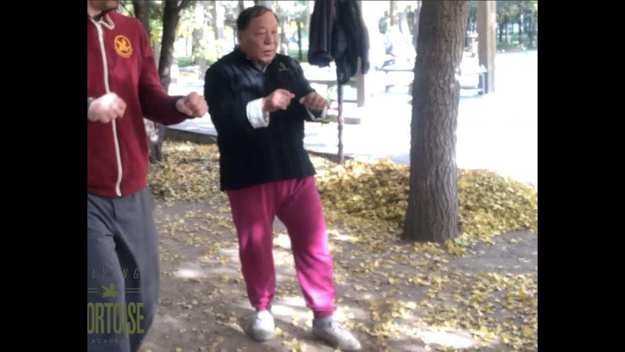Kung Fu Line Drills Warm up in China. (JiBenGong)