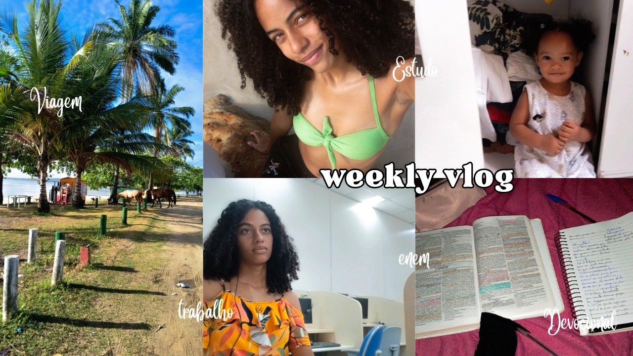 WEEKLY VLOG: viagem, trabalho, rotina, estudo *vida real*