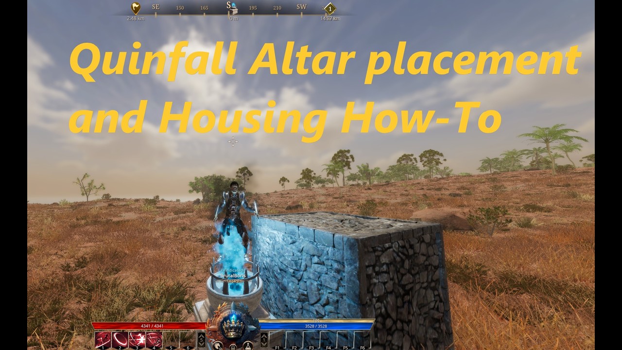 Altar placement and basic housing Walkthrough in the Quinfall