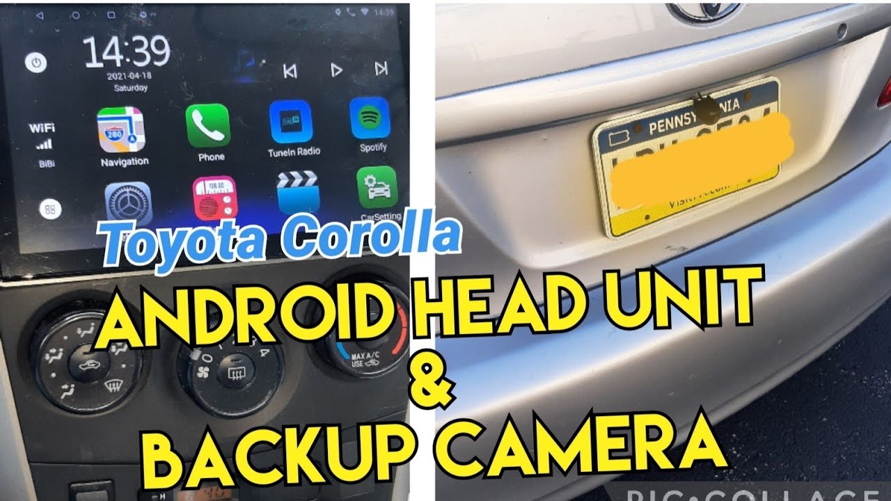 Toyota Corolla Android Radio with Backup Camera Installation