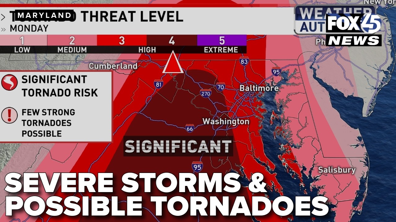 ПРЕДУПРЕЖДЕНИЕ О ПОГОДЕ НА ПОНЕДЕЛЬНИК: Вероятны сильные грозы; региону угрожают торнадо и разруш...