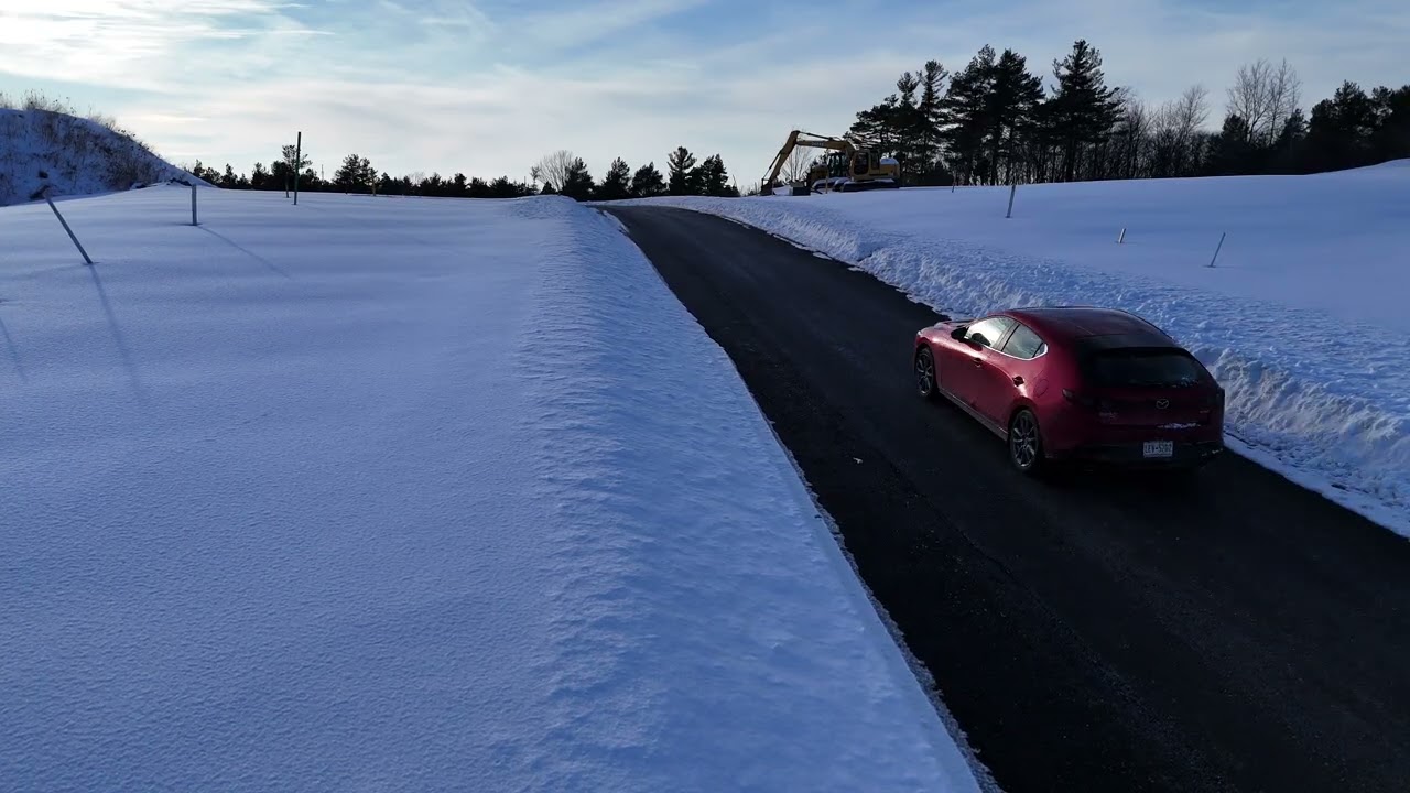 car passing by drone