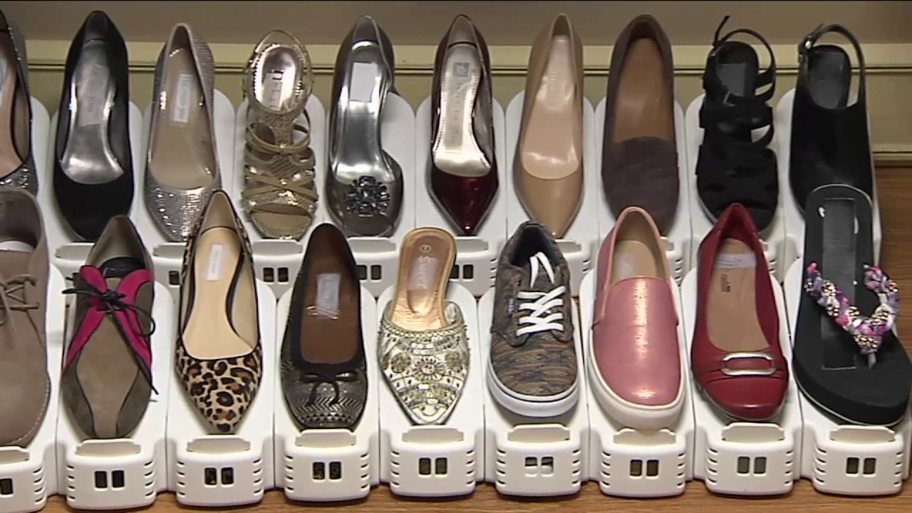 Shoe Slotz Space Saving Shoe Organizer on QVC