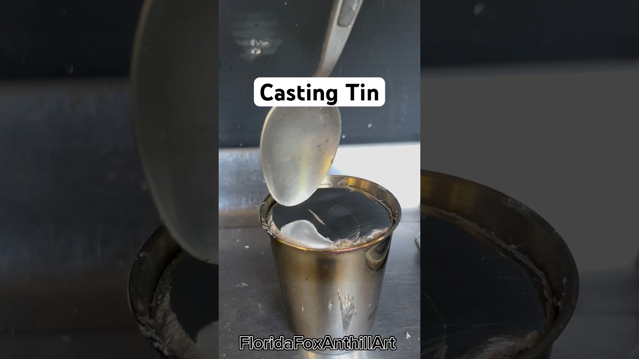 Casting Tin #Satisfying #Experiment #Science #ASMR #Casting #TIN
