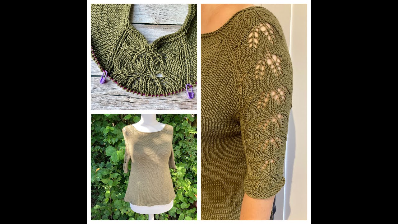 Blätterdigs - Schulter Raglan stricken 