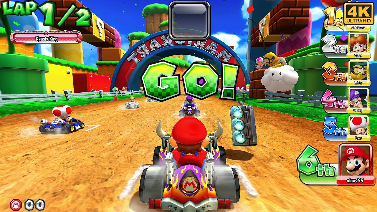 Mario Kart Arcade GP DX 1.18 - All CUP 1 ROUND 7 RACE (Super Difficulty ) Battle Races | UHD