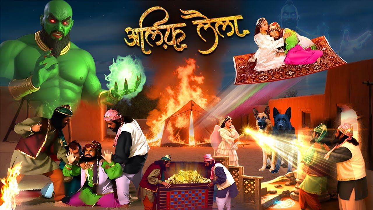 जो दौलत के लिए अपने भाई की जान ले, उसे मैं सजा में कुत्ता बनाऊंगी | Alif Laila Superhit Serial Ep 09