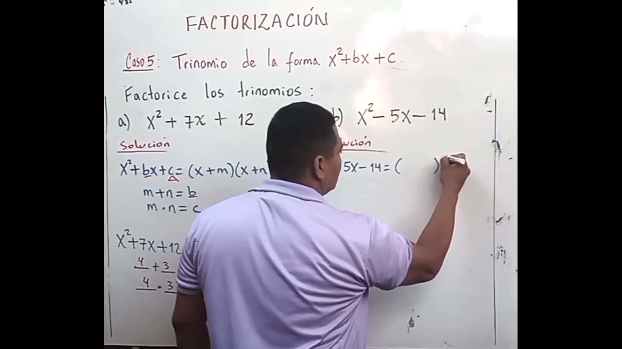 TRINOMIO (x^2) +bx+c