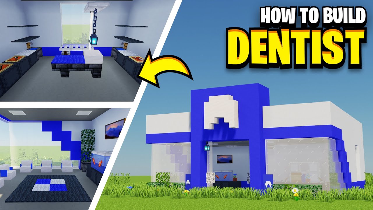 How To Build A DENTIST In Minecraft!