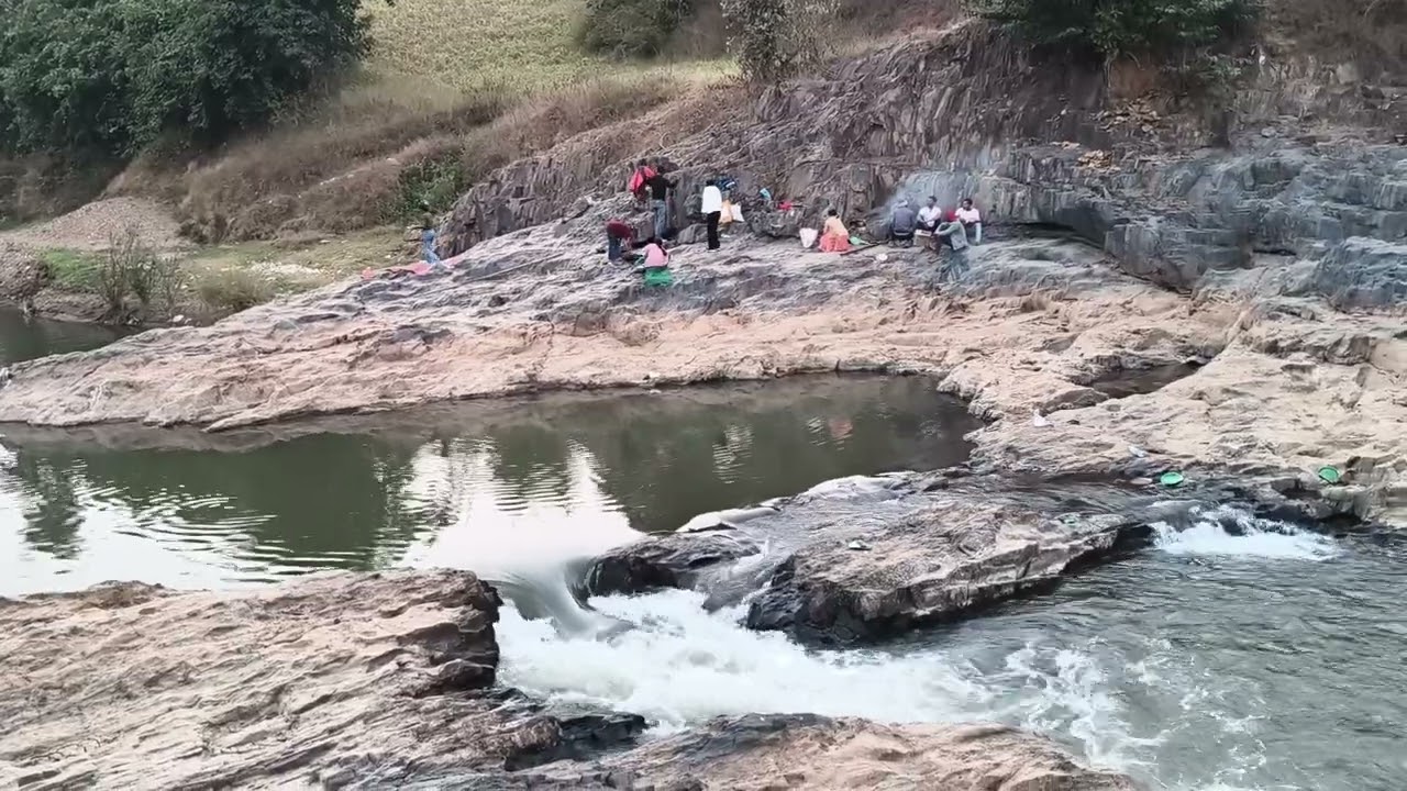 Beautiful river waterfalls Ghaghiya picnic 