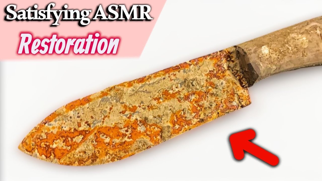 Antique Rusty Knife Restoration | I Restored This $1 Rusted Knife | Rusty Knife, Simple Restoration