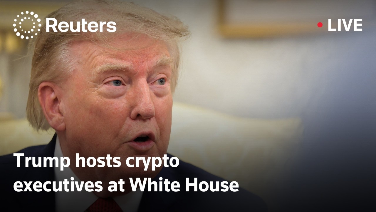 LIVE: President Trump speaks alongside crypto executives at the White House
