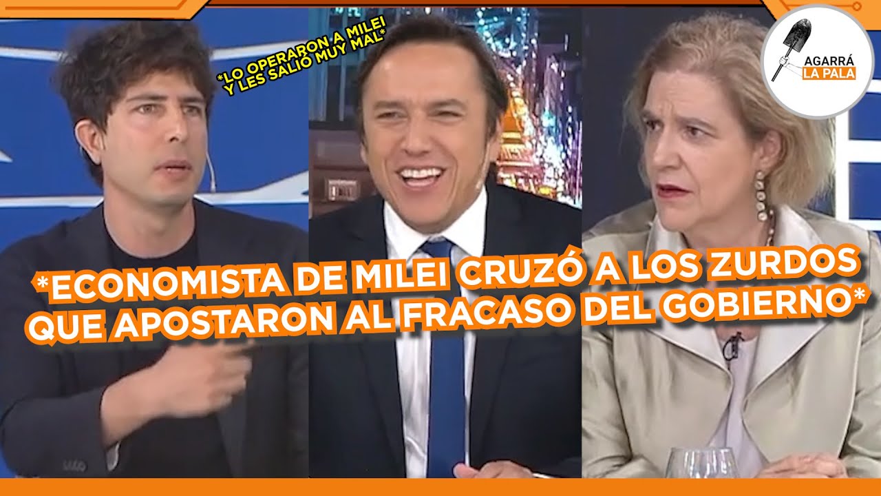 ECONOMISTA DE MILEI CRUZ&Oacute; A ZURDOS DE LN+ QUE APOSTARON AL FRACASO DEL GOBIERNO Y SE FUERON DOMADOS