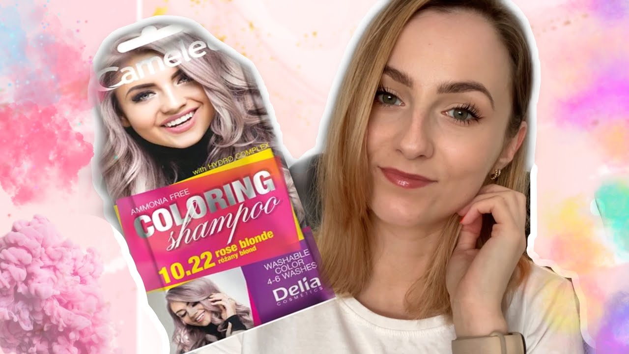 CAMELEO SZAMPON KOLORYZUJĄCY 🧐 RÓŻANY BLOND W DOMU? TONOWANIE WŁOSÓW