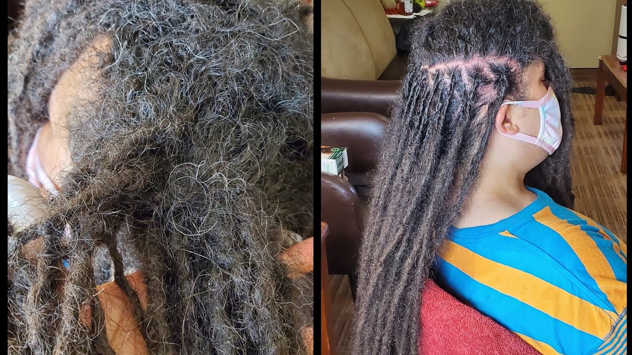 JIMMY AND I WORKED ON ANOTHER CLIENT WITH MATTED LOCS