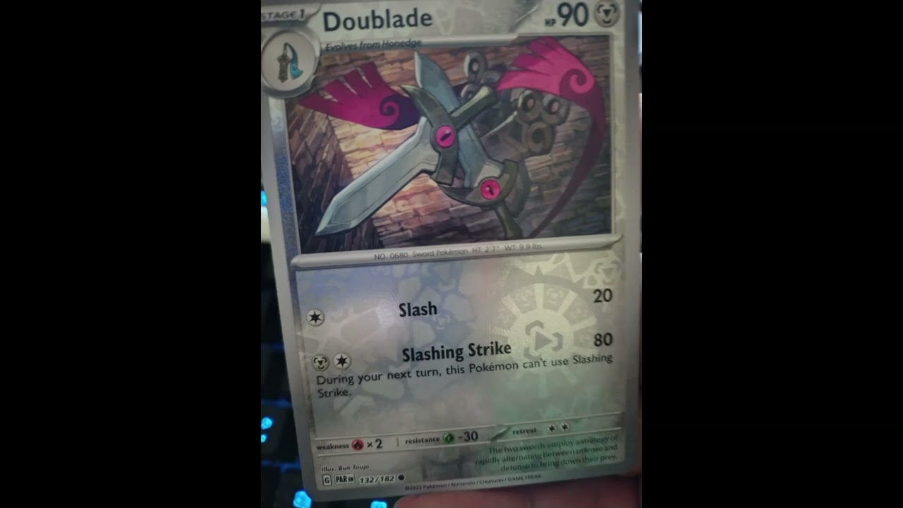 Doublade 132 of 182 SV04 Paradox Rift Episode 4 [Reverse Holo} The Trading Card Historian