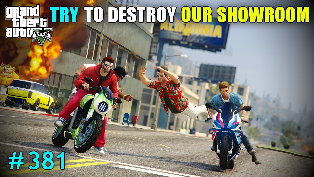 THEY TRIED TO DESTROY OUR SHOWROOM | DELIVERY OF SUPER CAR FROM SHOWROOM | GTA V GAMEPLAY #381