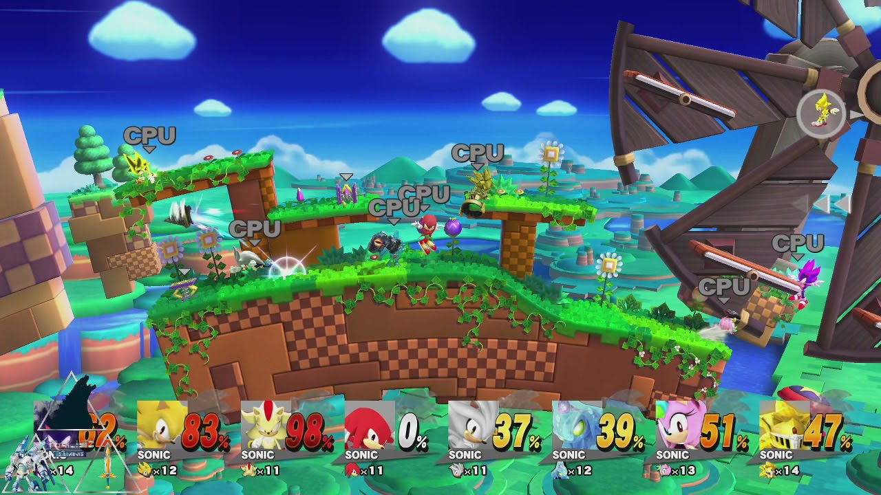 Smash Mods for Wii U:  8 Player Sonic Battle