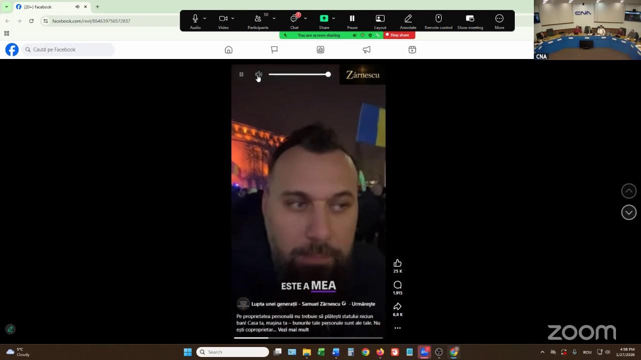 Ședința publică a CNA de marți, 27.01.2026, ora 11.30