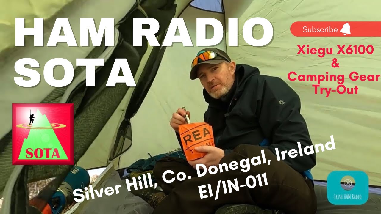 Ham Radio SOTA - Xiegu X6100 - Overnight Setup Trial - Silver Hill Ireland