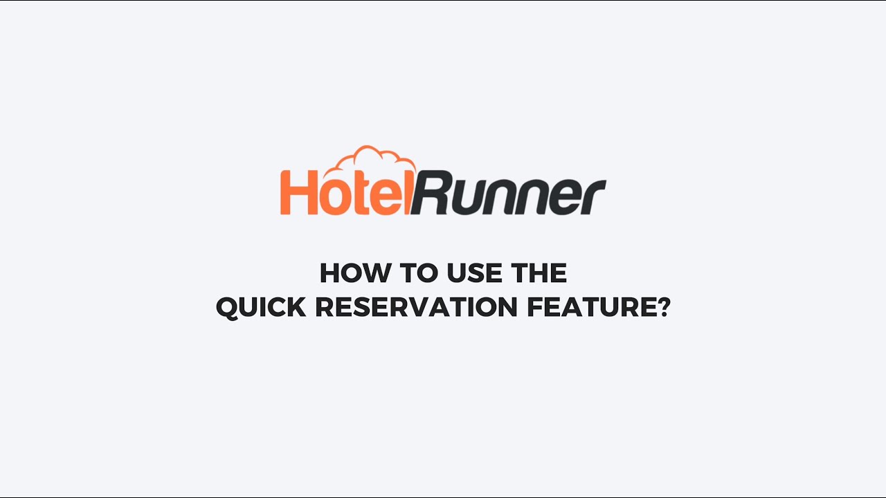 How to use quick reservation feature?