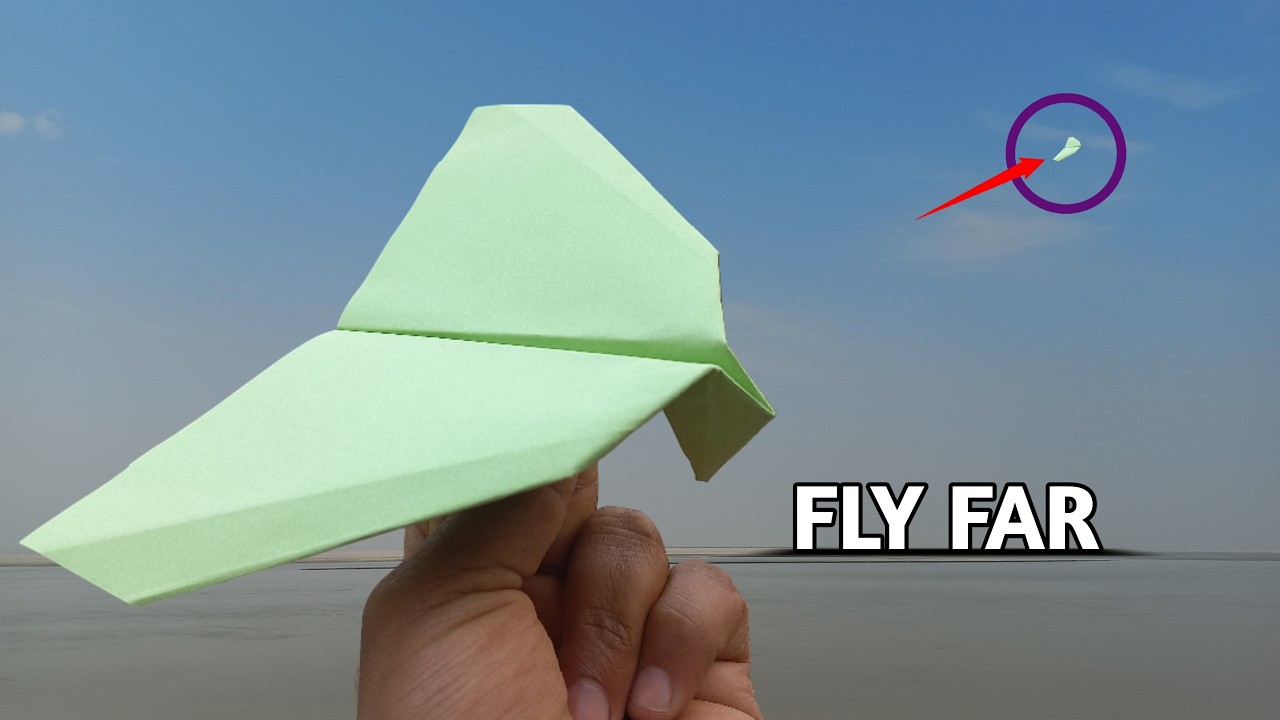 How To Make a Paper Airplane That Fly Far | Long Distance Paper Airplane | Fly Far