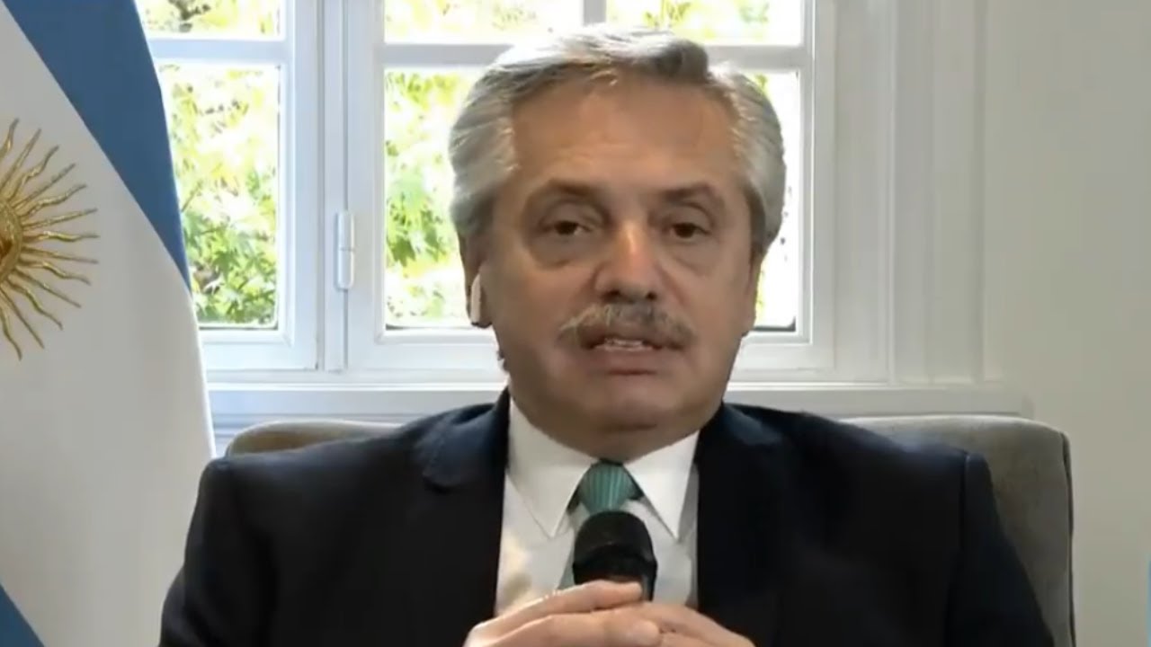 Palabras del presidente Alberto Fernández sobre los bancos y sobre la cuarentena