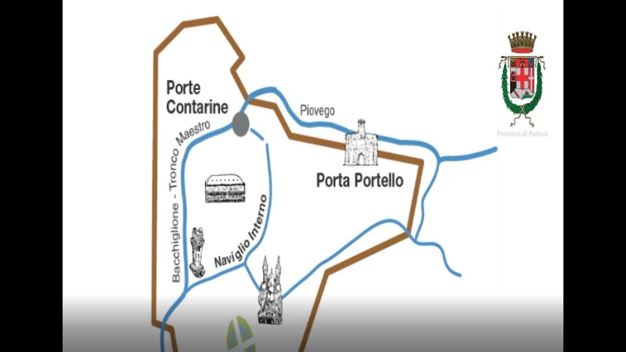 Percorsi fluviali della provincia di Padova