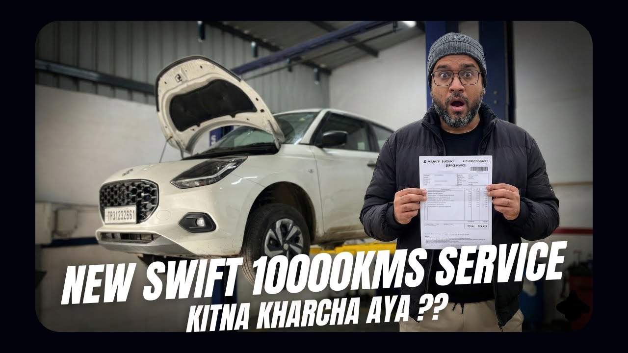 New Maruti Suzuki Swift 10,000 KM Service Experience 🔥 | Service Cost, Bill & Owner Review