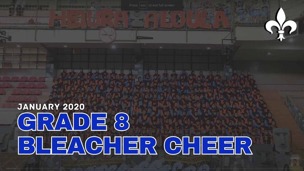 SLU Junior High School Bleacher Cheer 2020 (Grade 8)