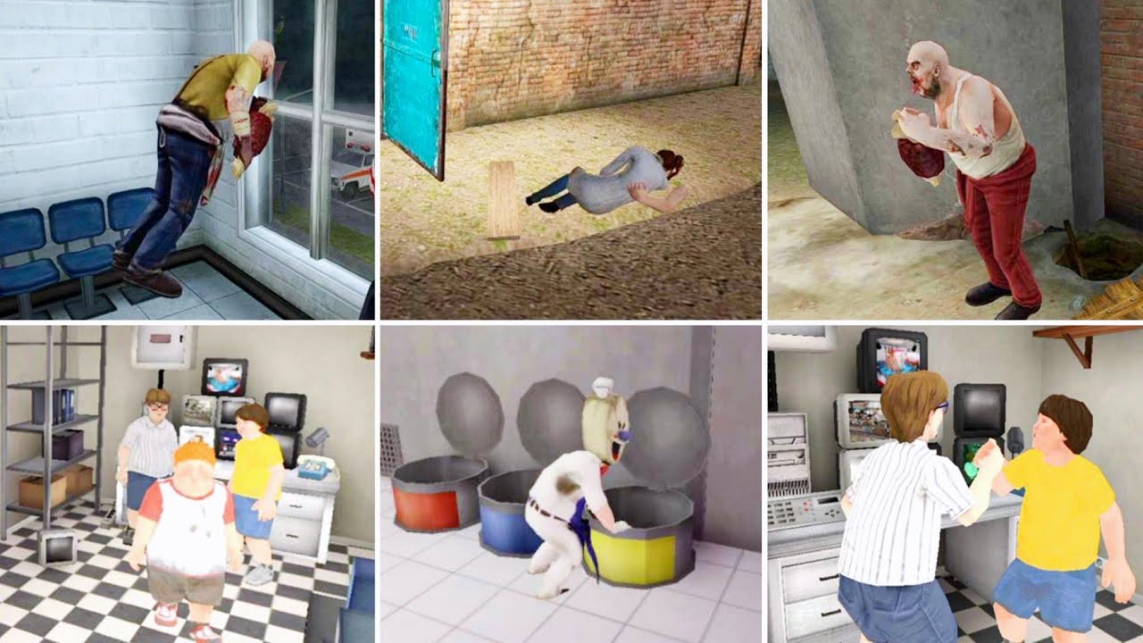 Mr Meat Series Vs Ice Scream Series Escape Ending In 3rd Person View | Ice Scream 6 - Mr Meat 2