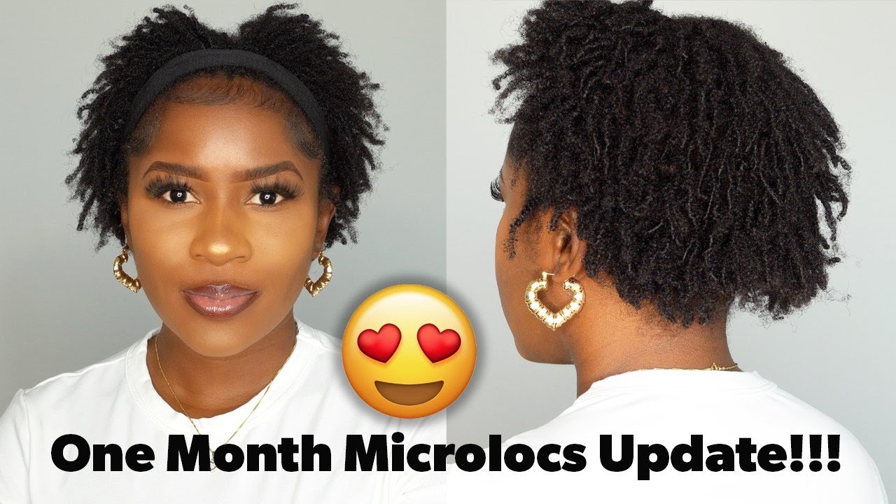 One Month Microlocs Update On 4C Hair! Learning How To Embrace Wearing My Natural Hair Again!!