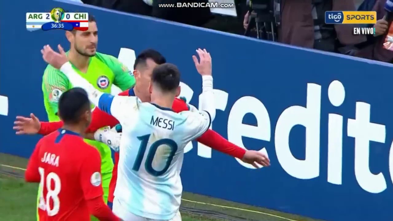 Tarjeta roja para Messi! ‼️