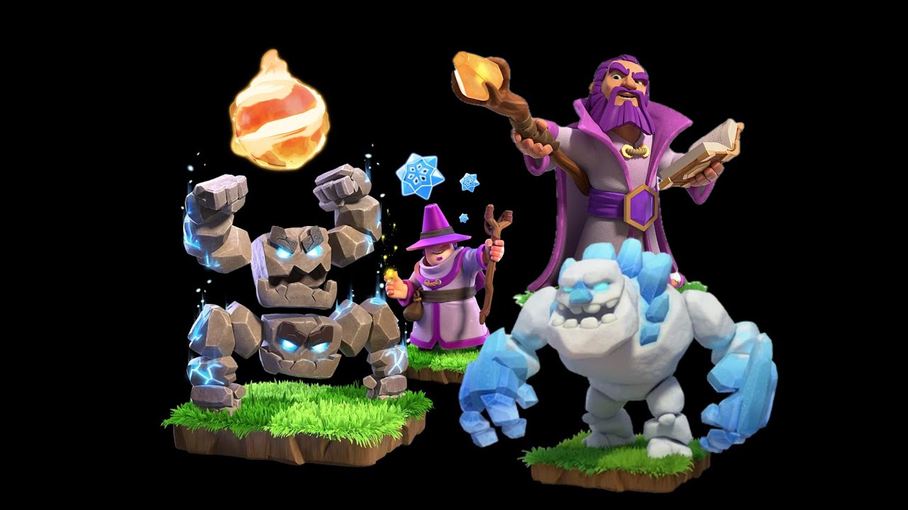 6 bases with Meteor Golem - Clash of Clans
