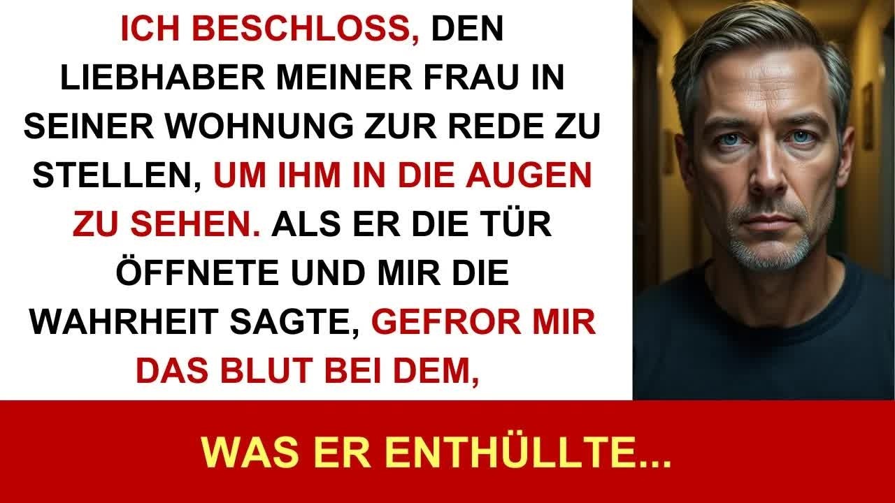 Ich konfrontierte den Liebhaber meiner Frau an seiner Wohnungstür – doch was er sagte, ließ mir