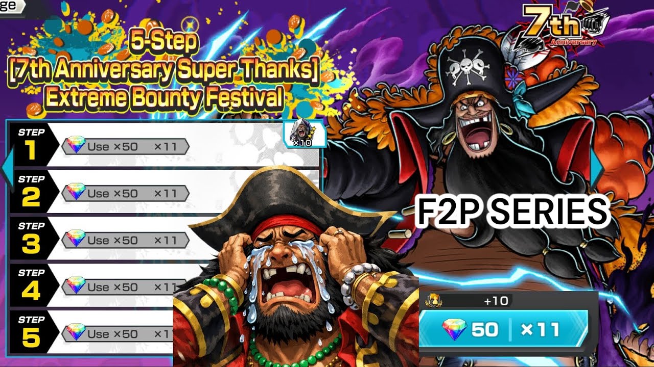 Worst Blackbeard Summons you will ever see | F2P Series | One Piece Bounty Rush 