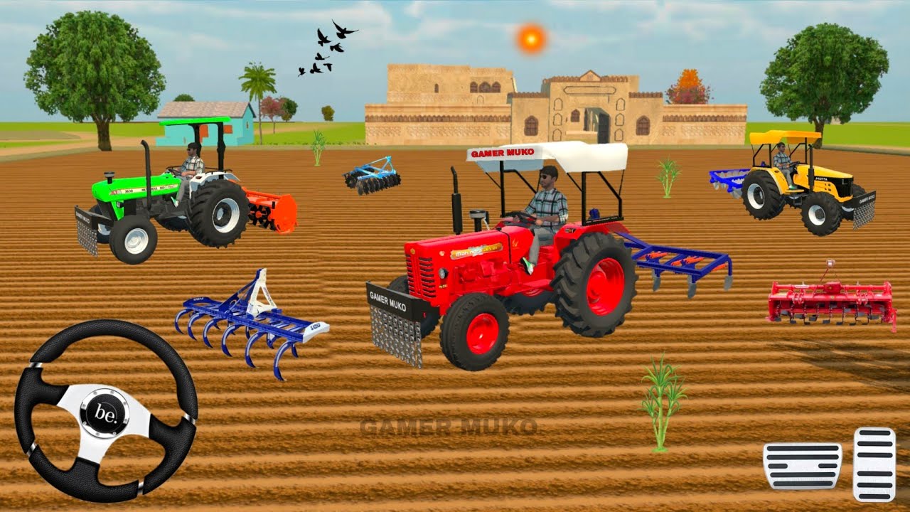 NEW HOLLAND // JHOTTA // MAHINDRA DI // TRACTOR FROM FARMING 🌾 FARM HOUSE 🏡 GAMER MUKO 3D GAM PLAY