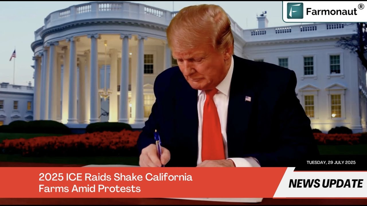 2025 ICE Raids Shake California Farms Amid Protests