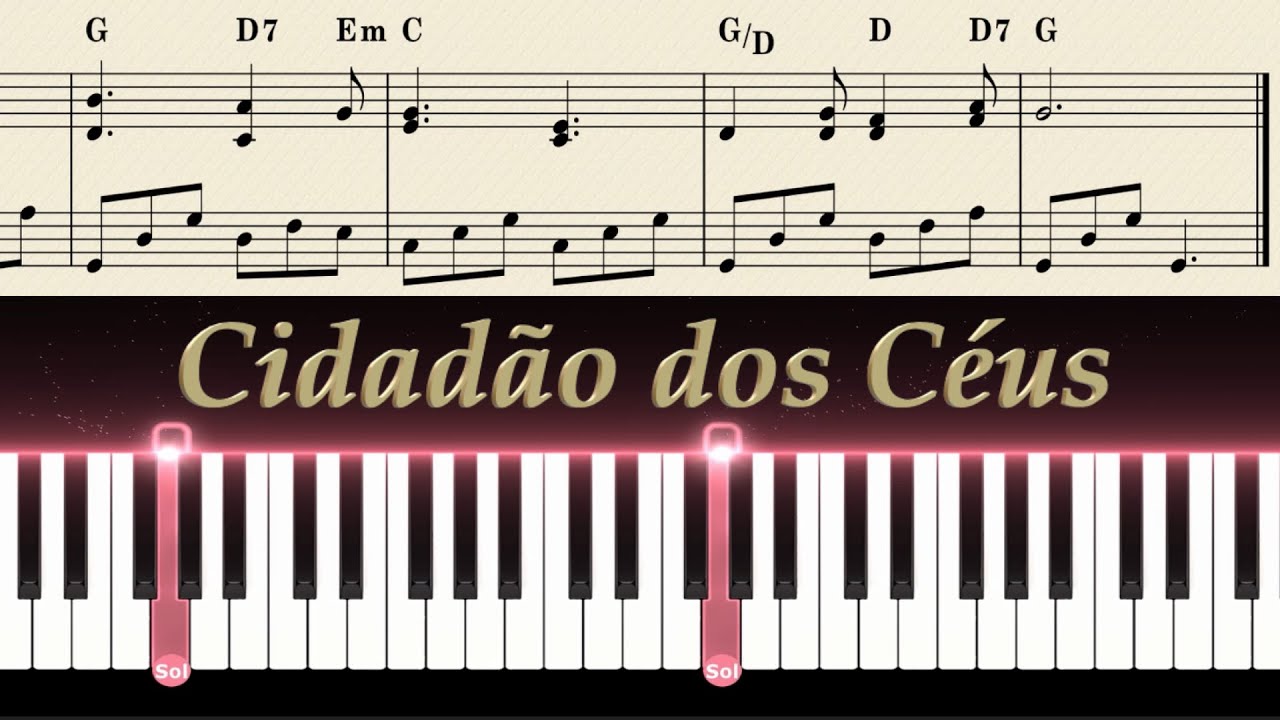 CCB n.454 - Cidadão dos Céus - Piano Tutorial