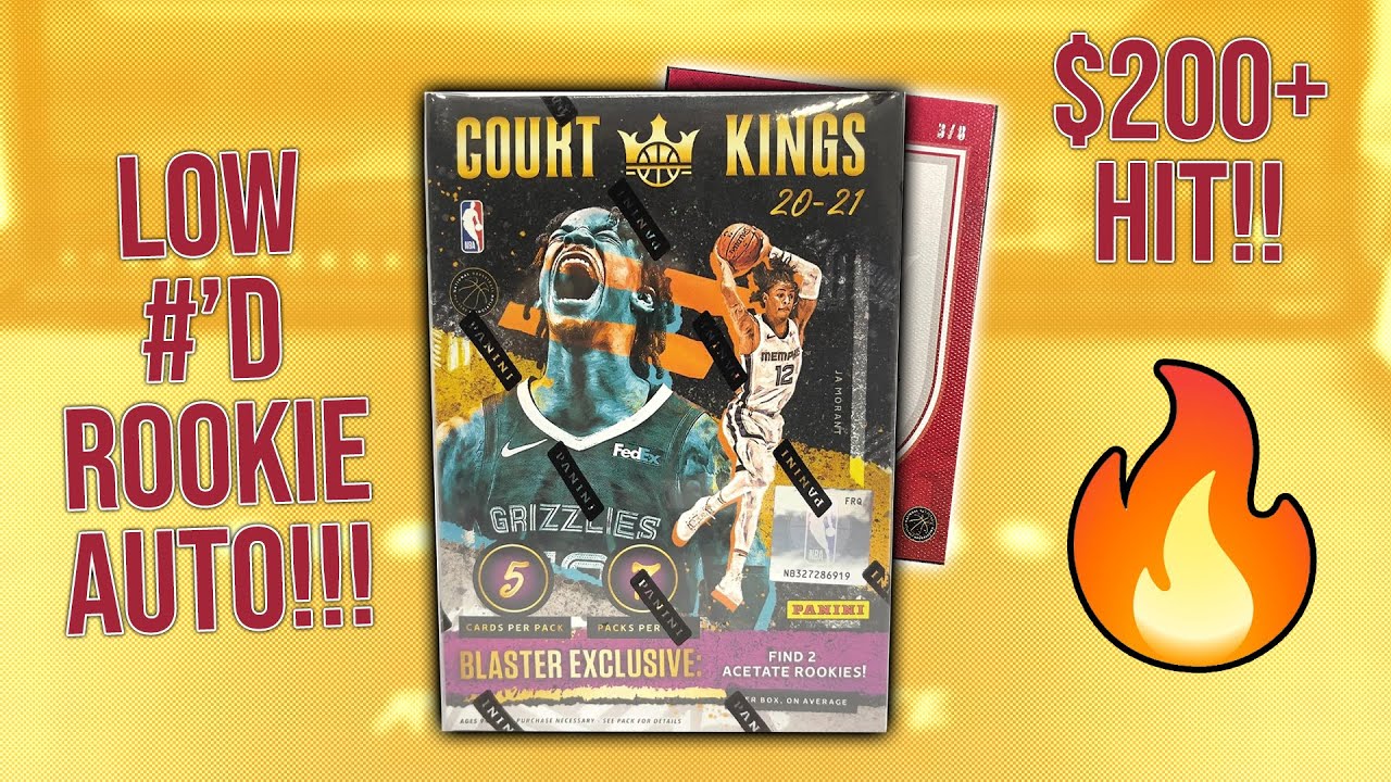 $200+ TOP 10 ROOKIE AUTO!  - 2020-21 Panini Court Kings International Blaster 🤩🤩